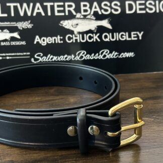 Saltwater Bass Belt: The Ultimate Men's Black Belt for Style and Durability